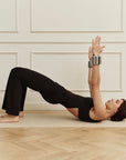 Flex Cut-Out Flared Jumpsuit in Black